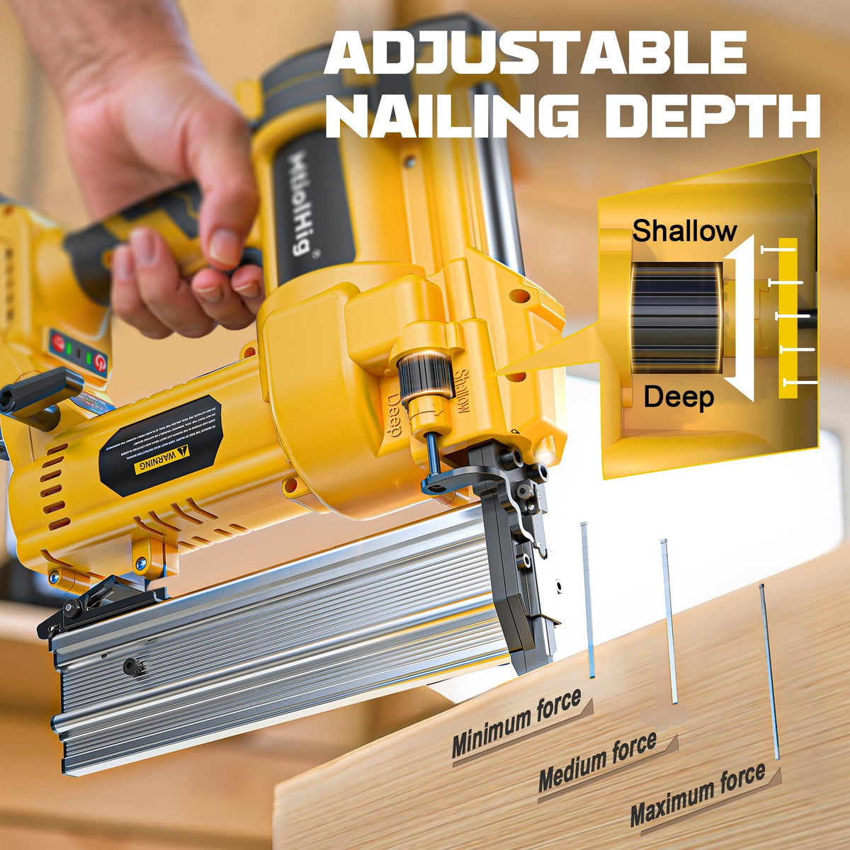 Includes 500 brad nails and 500 staples for immediate project use.