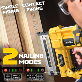 MtiolHig 2-in-1 nailer with two firing modes for precision and speed.