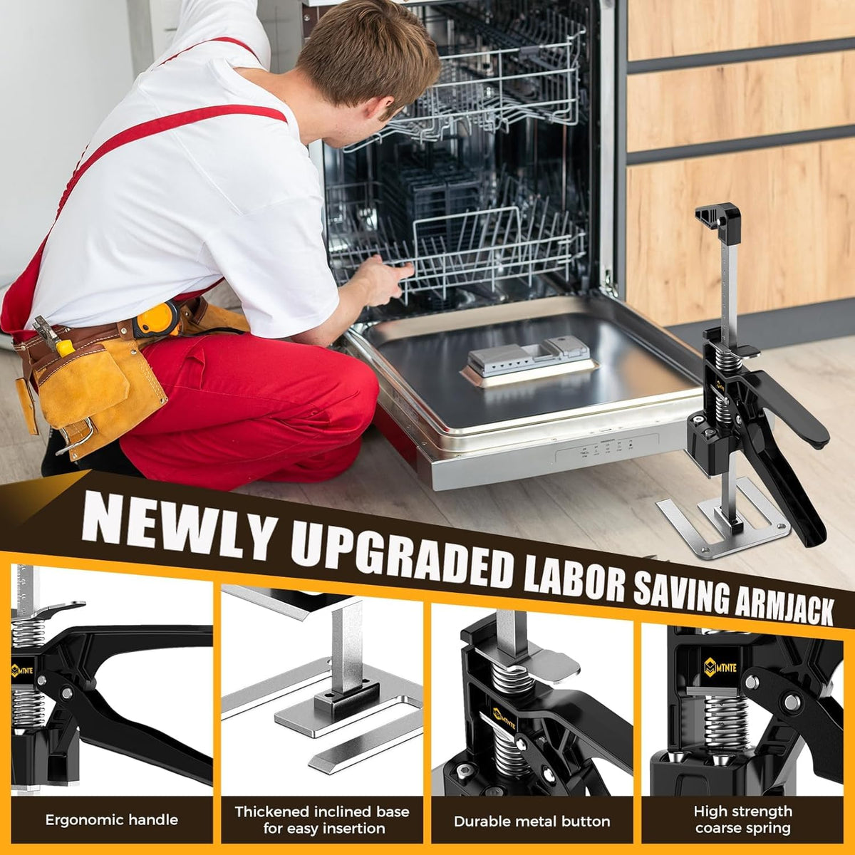 Mtnte ergonomic iron handle design reduces fatigue during lifting