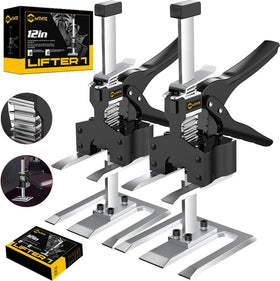 Mtnte Arm Jack Handle 12in shows robust lift for heavy door and cabinet installs.