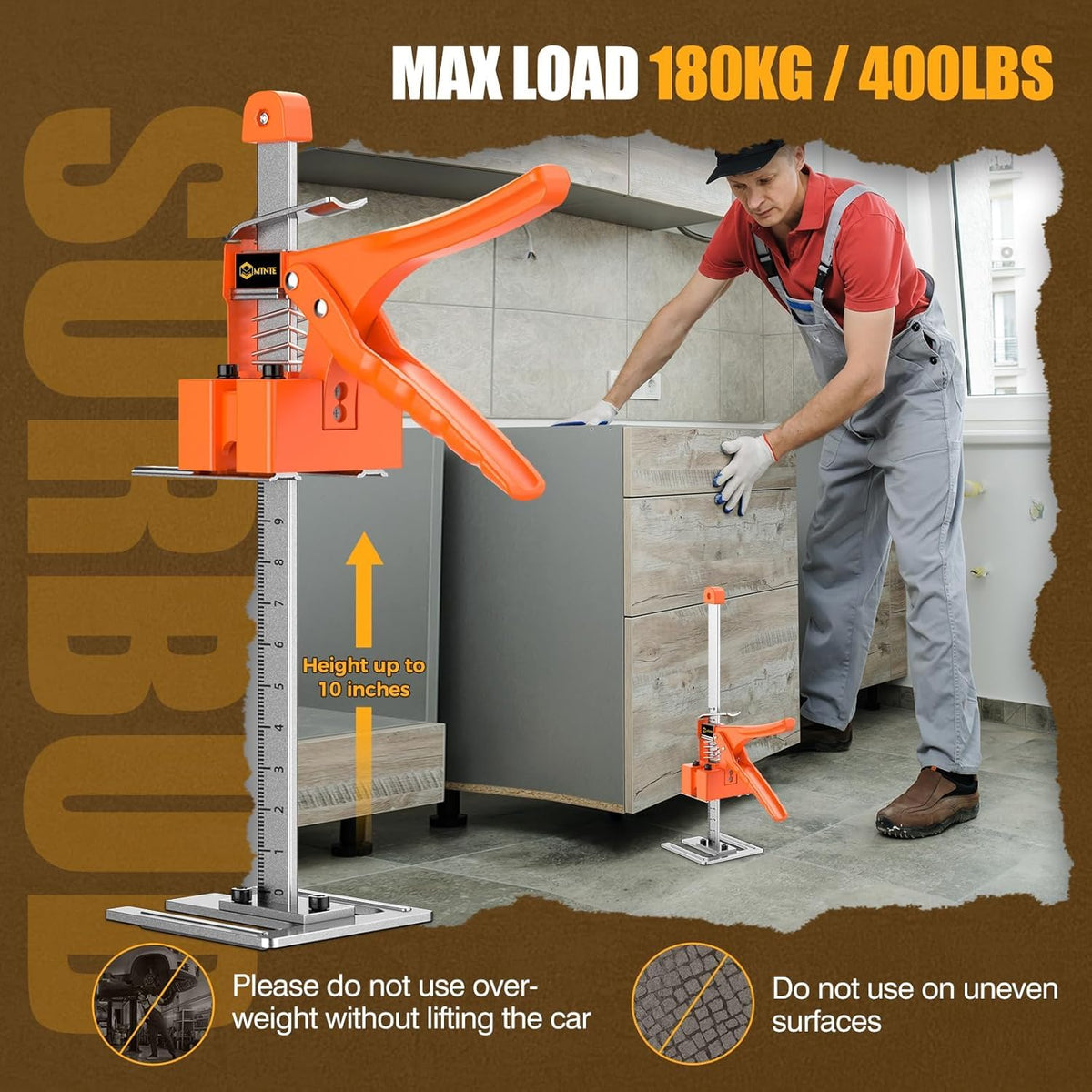 Mtnte door panel lifting cabinet facilitates safe, controlled panel raising.