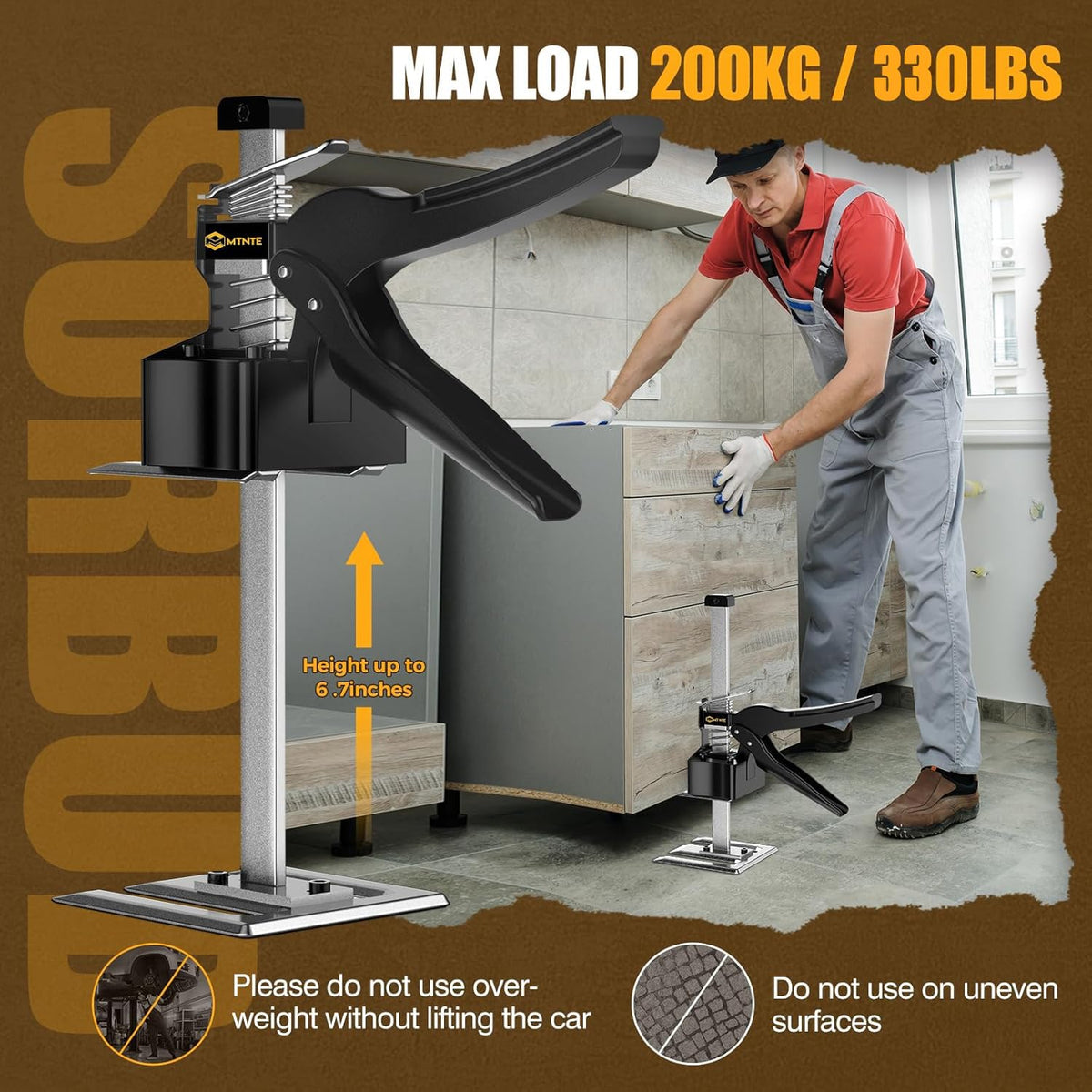 Mtnte drywall-elevator-lift enables effortless drywall panel positioning.
