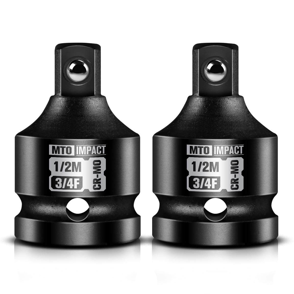 MTO 2-piece 3/4 to 1/2 inch impact adapters for versatile tool compatibility.