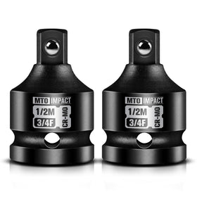 MTO 2-piece 3/4 to 1/2 inch impact adapters for versatile tool compatibility.