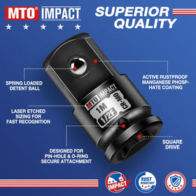 MTO chrome molybdenum steel adapter built for heavy duty torque