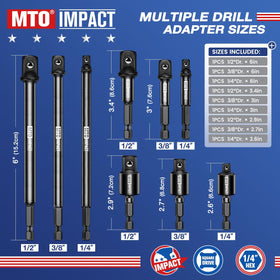 MTO universal joint socket adapter enabling 360-degree rotation for tight spaces