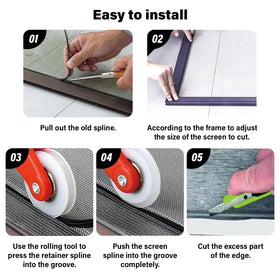 MTOUOCK easy-cut mesh lets you trim precisely to fit openings.