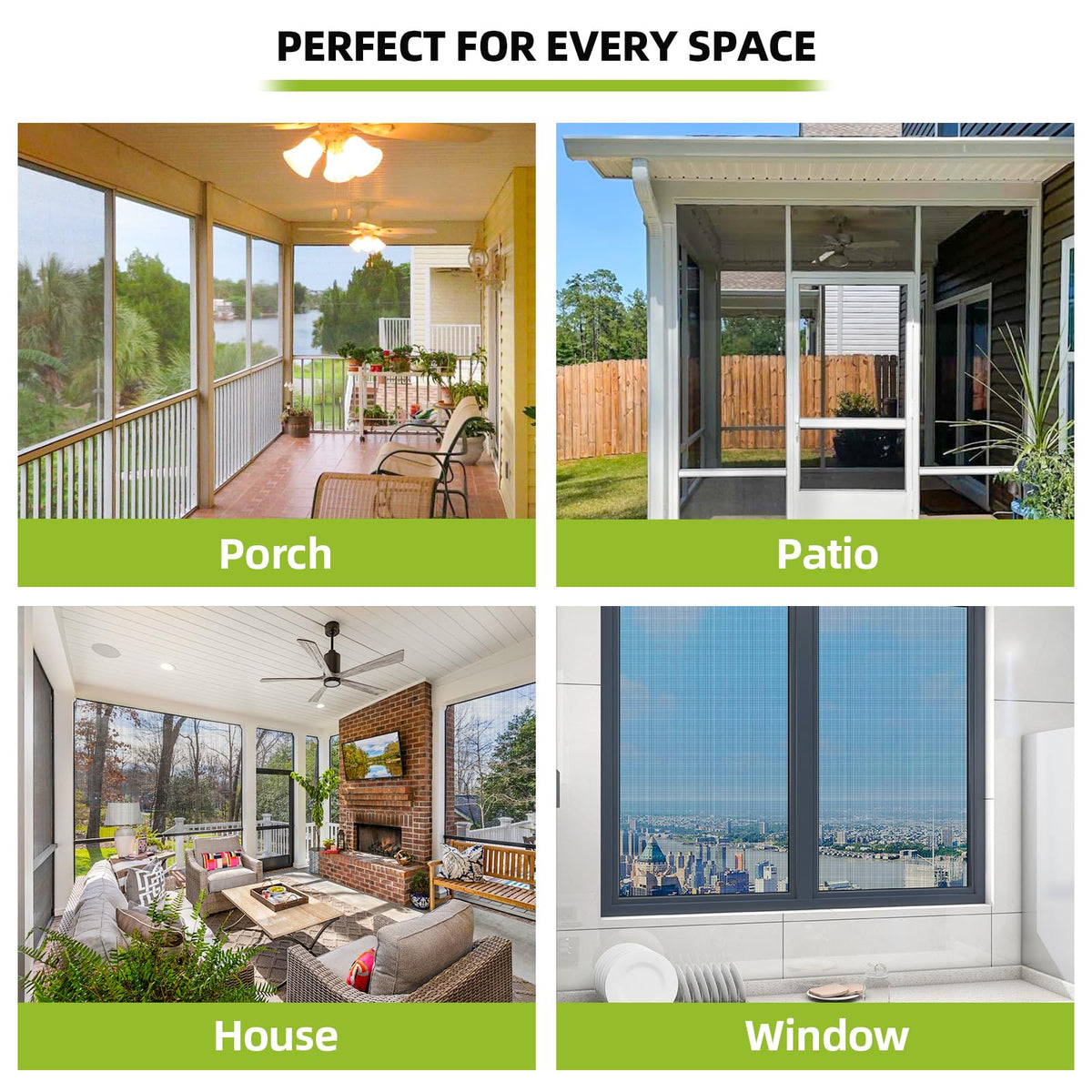 MTOUOCK screen mesh ideal for pools and outdoor living spaces.