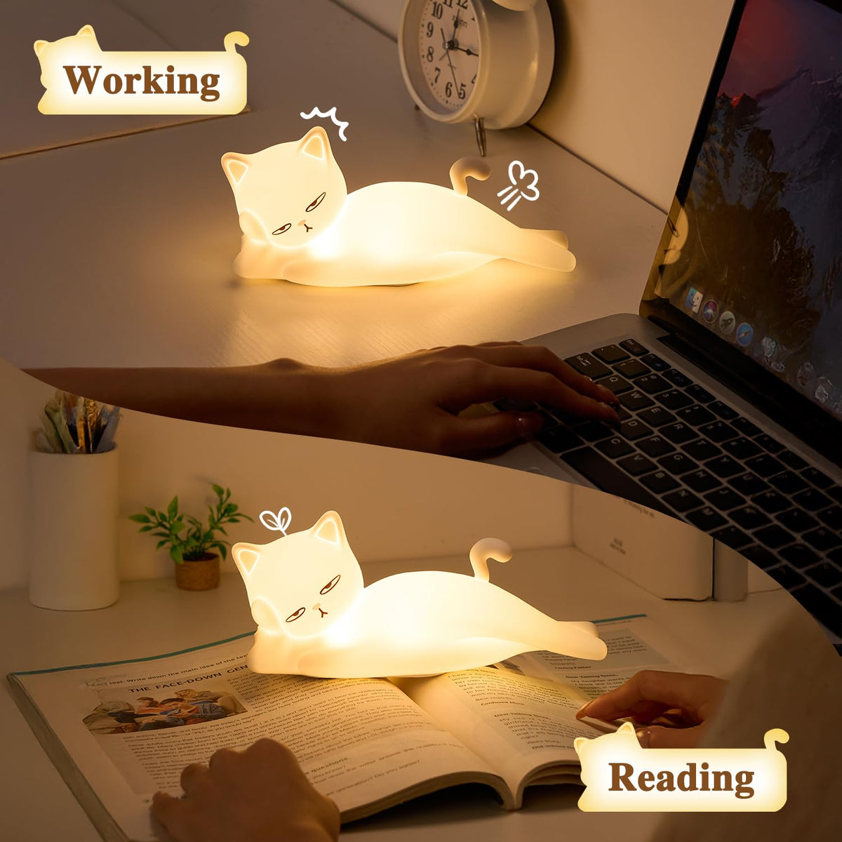 Mubarek BPA-free silicone night light safe for kids and spaces