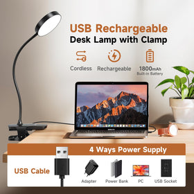 Mubarek Clip On Lamp brightness control for versatile lighting