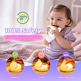 Mubarek Kawaii Cat Decor Room Light enhances bedroom aesthetics.