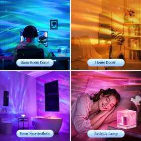 Mubarek two-in-one night light and galaxy projector supports relaxing evenings.