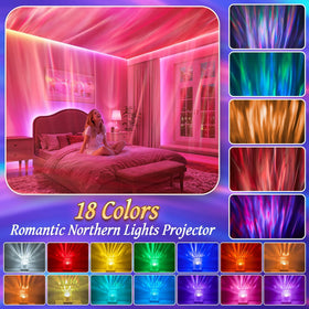 Mubarek RGB color cycle lighting the room with calming mood