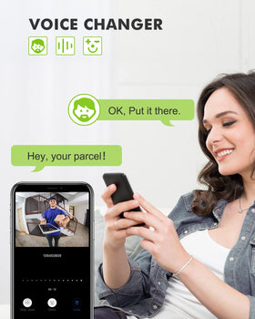 MUBVIEW motion zones and PIR detection trigger targeted doorbell alerts