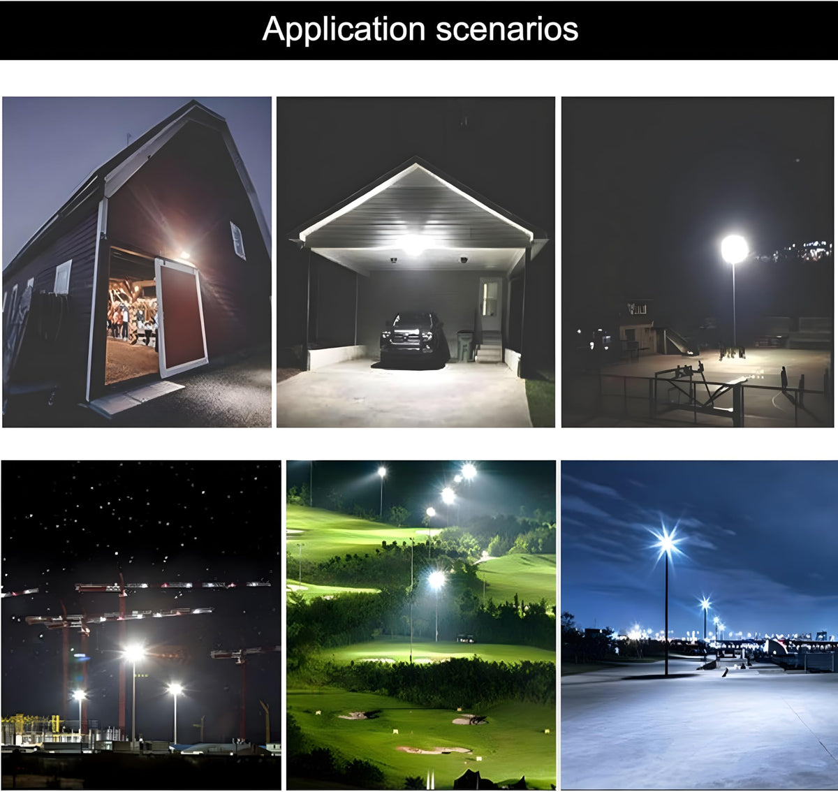 MUCLUD flood light IP66 design handling rain and dust.