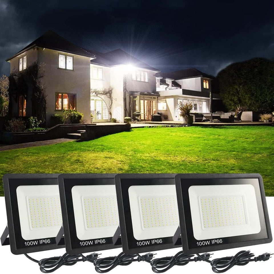 MUCLUD LED flood light front view for outdoor security and brightness.