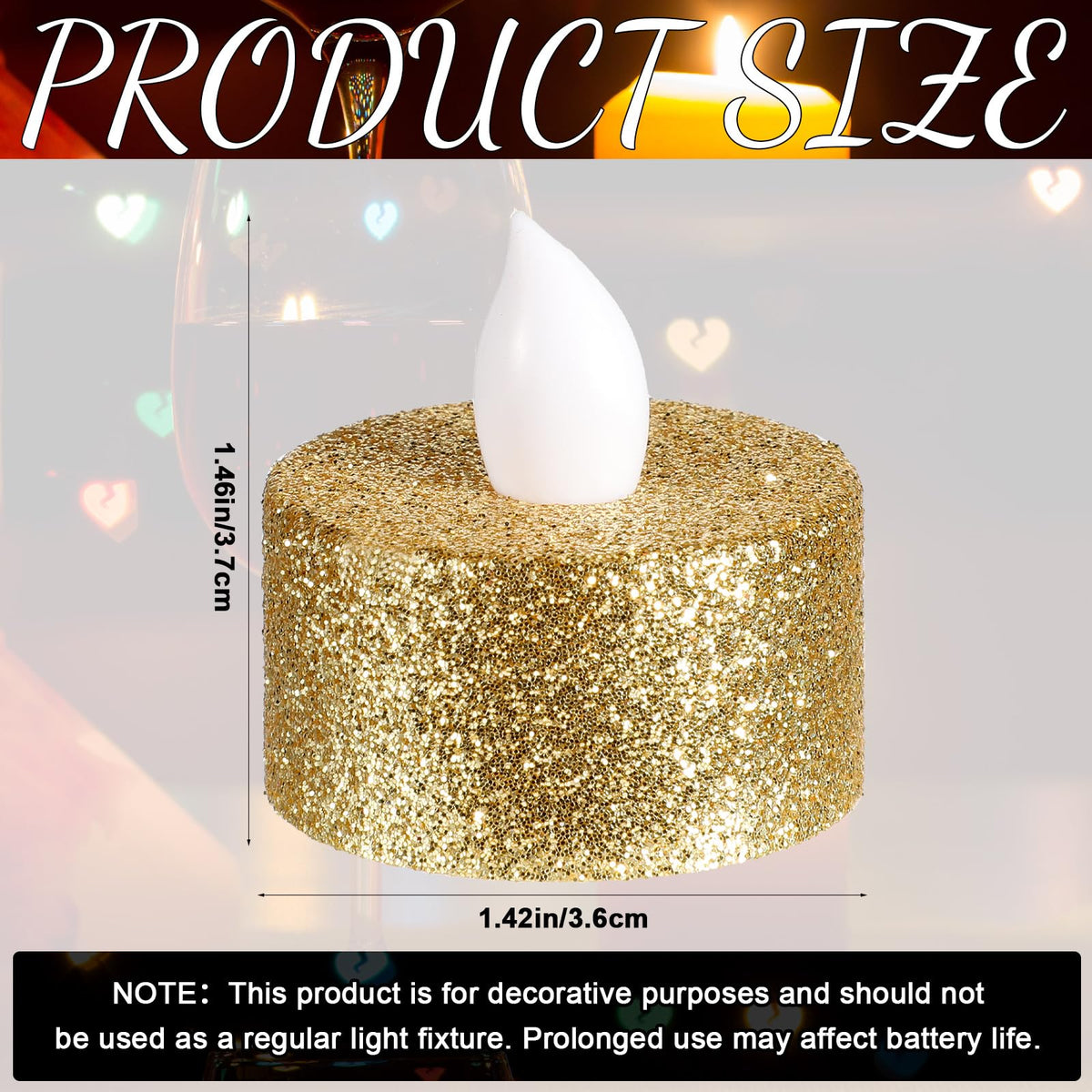 Mudder 24-piece pack tea lights ready for party decorating.