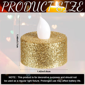 Mudder 24-piece pack tea lights ready for party decorating.