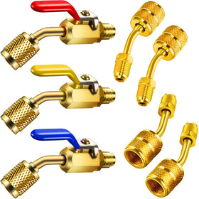 Mudder angled valve 45° with 1/4in fittings for precise shut-off