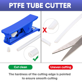 Mudder cutter compatible with PU, PVC, nylon tubing for versatile projects.