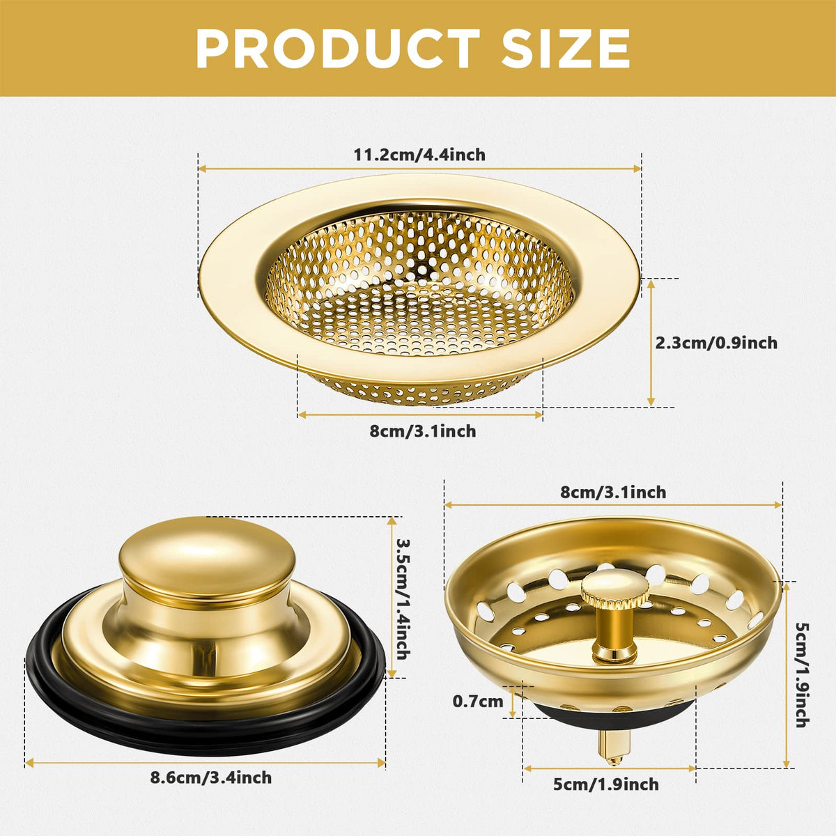 Mudder sink plug for garbage disposal seals drains and reduces splatter.