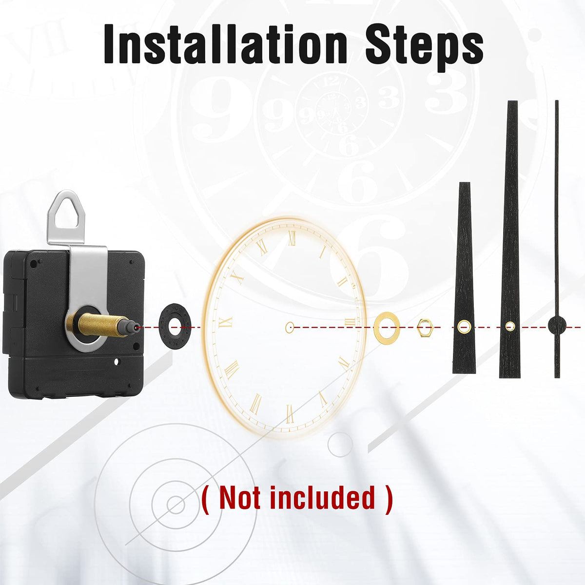 Mudder sweeping movement provides smooth, noiseless time display