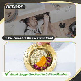 Mudder universal fit drain-filter installed for standard US sinks