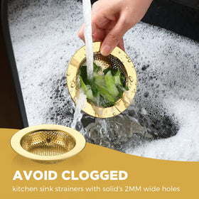 Mudder wide rim strainer fits most kitchen sinks for daily use.