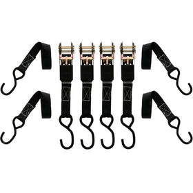 MUDDY 1in x 10ft standard-duty ratchet straps 4-pack overview for secure cargo