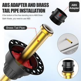 MUDGUD ABS adapter with P-trap fit demonstrates quick installation.