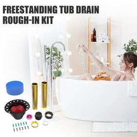 MUDGUD drain body with brass tailpiece highlights durable hardware for reliable connections.