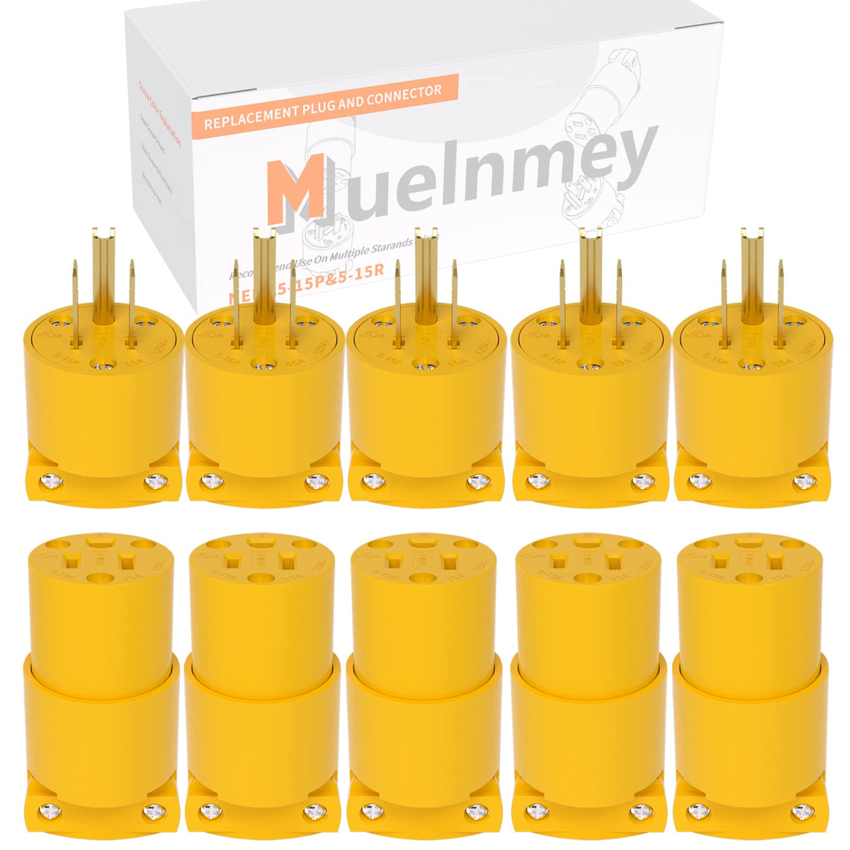 Muelnmey extension ends kit with adjustable back clips for varied wire sizes.