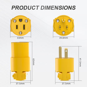Muelnmey reinforced PP and PVC housing offering corrosion resistance and durability.