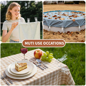 Muitcdo 3-5 inch plastic clip fits wide items while staying lightweight