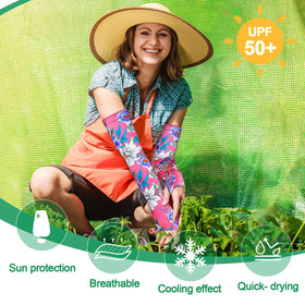 Mukum thumb-hole arm sleeves provide secure fit and extra sun protection