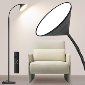 Mukuxin 76in LED floor lamp base for stable room lighting.
