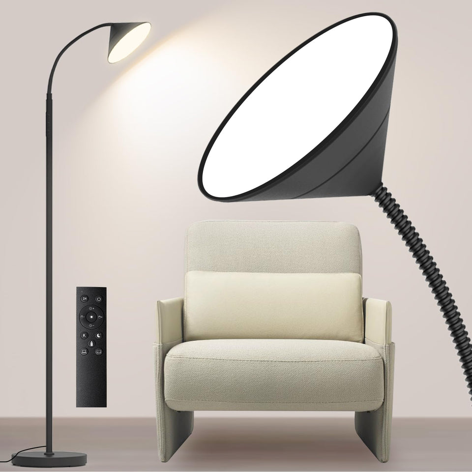 Mukuxin 76in LED floor lamp base for stable room lighting.