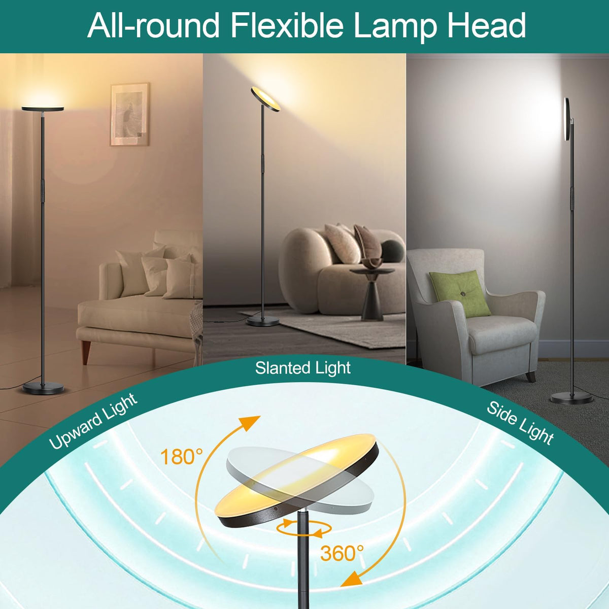 Mukuxin floor lamp memory function remembers last setting