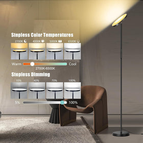 Mukuxin floor lamp remote control for easy seating changes
