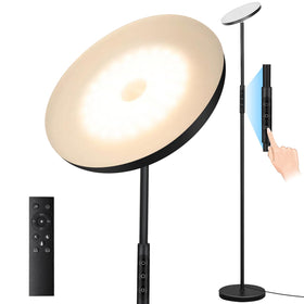 Mukuxin torchiere floor lamp head tilt for flexible lighting
