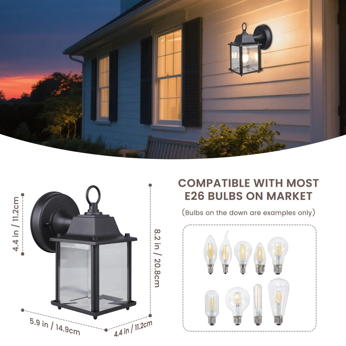 MULANDI die-cast aluminum lamp close-up highlighting durable finish for coastal settings