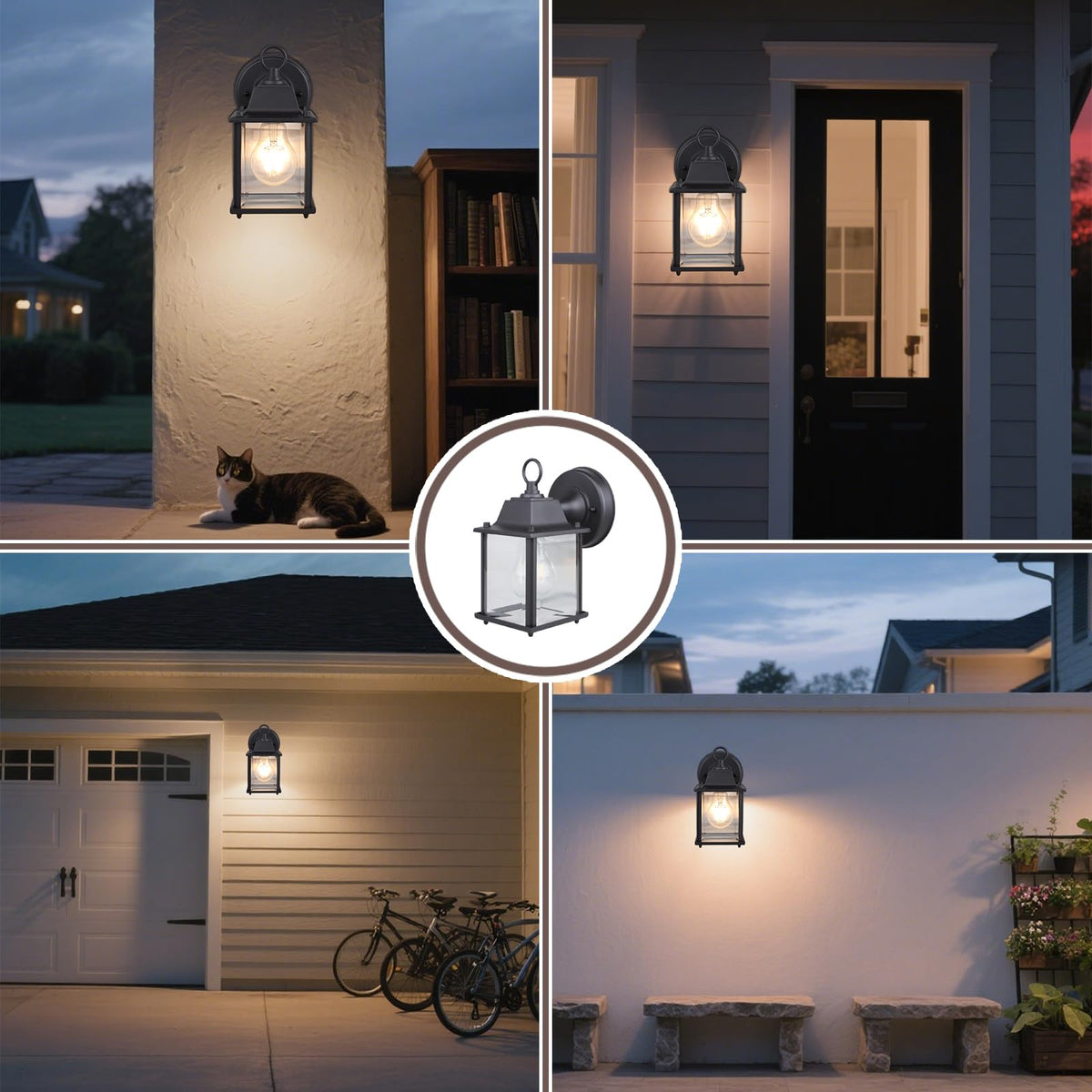 MULANDI porch and garage lighting setup for easy outdoor use