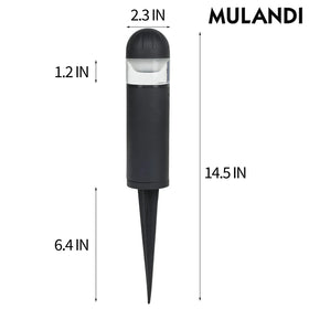 MULANDI outdoor bollard IP65 weatherproof for rain-ready pathway lighting.