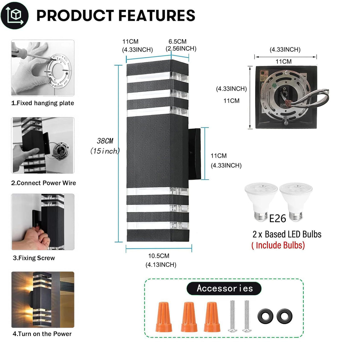 MUCLUD easy installation kit includes mounting hardware for quick setup.