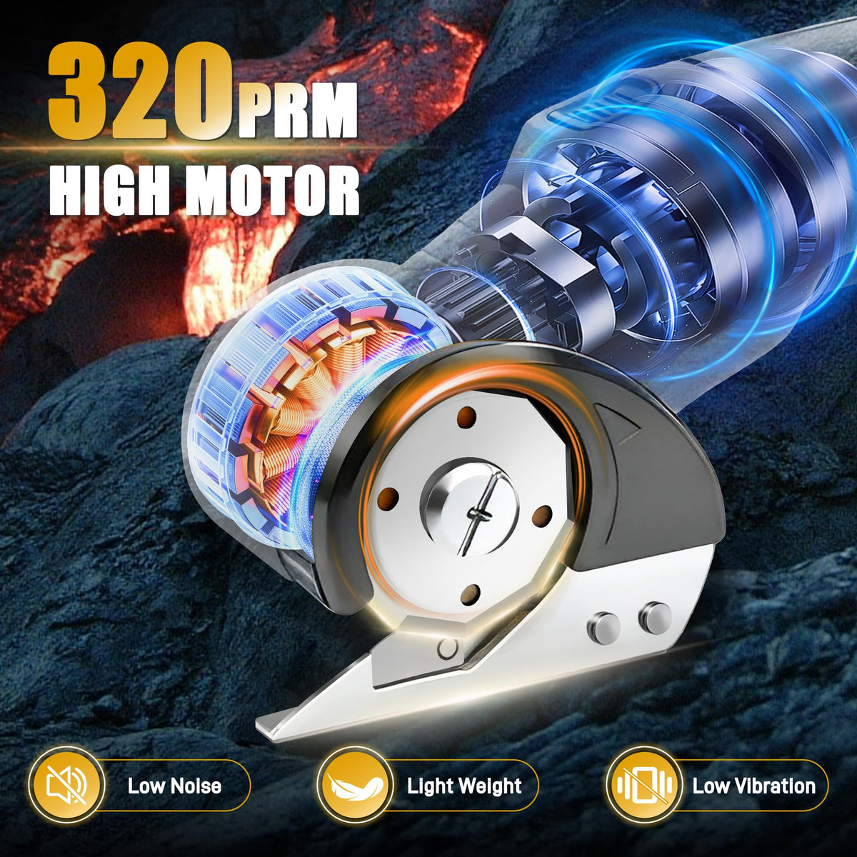 Mulctun box cutter equipped with LED light for precise cuts in dim spaces.