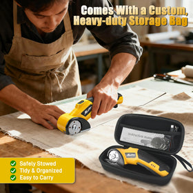 Mulctun cordless cutter with USB charging for portable use.