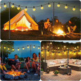 MuliVid height-adjustable poles adapt to your space needs.