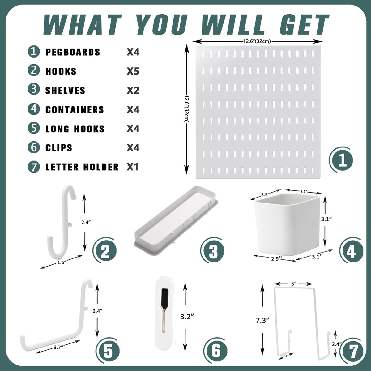 MULSAME pegboard wall mount frame simplifies installation and future reconfiguration.