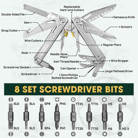Multper Multitools replaceable wire cutters for clean cuts on the go