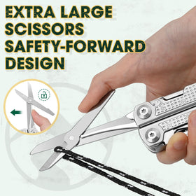 Multper scissors and double-sided file support precise cuts and filing
